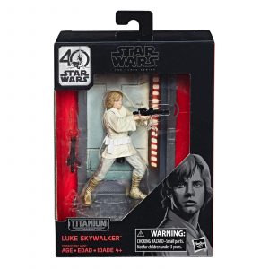 Star Wars Hasbro Black Series Titanium Series 40th Luke Skywalker