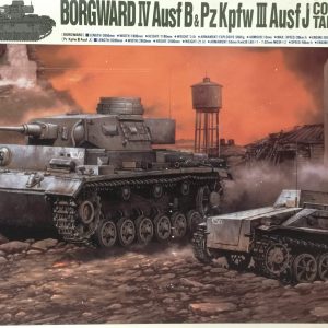 Gunze Sangyo Borgward IV Ausf B & PzKpfw III Ausf J Control Tank Ref 788 Escala 1/35