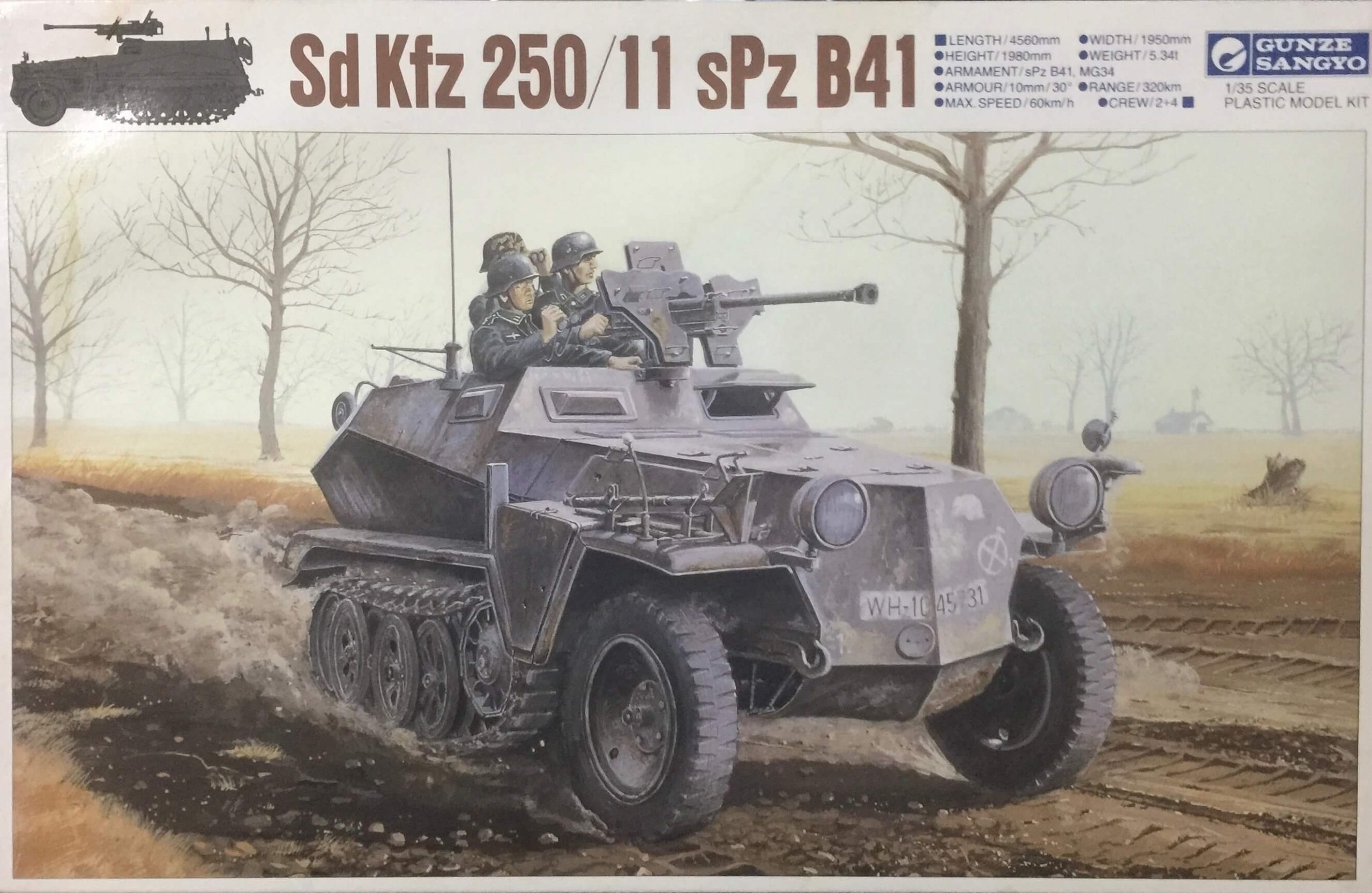 Gunze Sangyo Sd Kfz 250/11 sPz B41 Ref 799 Escala 1/35