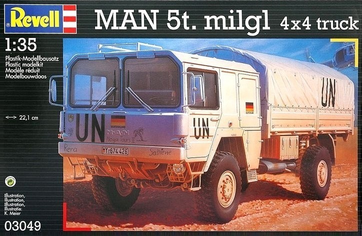 Revell Man 5t. milgl 4×4 truck Ref 03049 Escala 1/35
