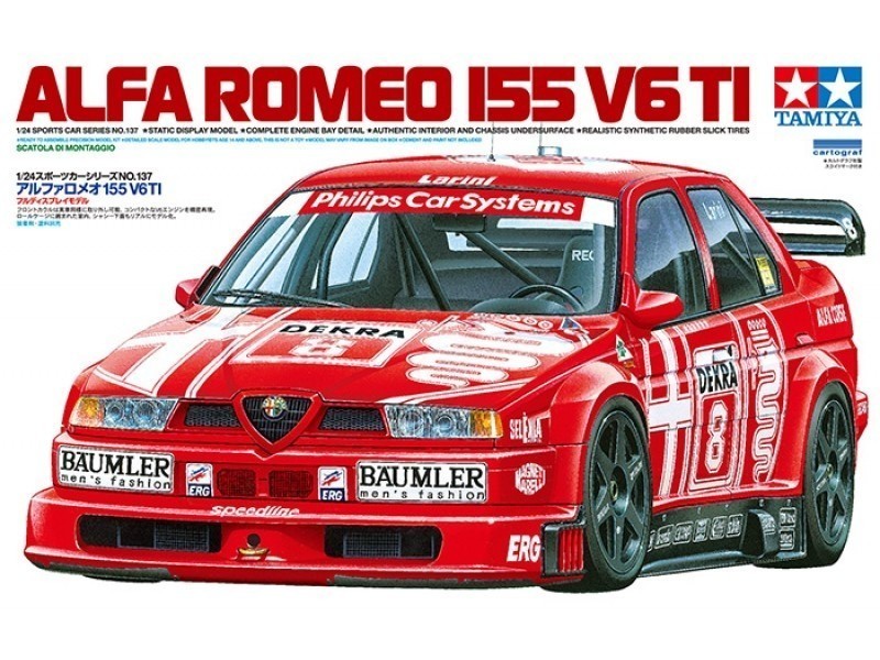 Tamiya Alfa Romeo 155 V6 TI Ref 24137 Escala 1:24