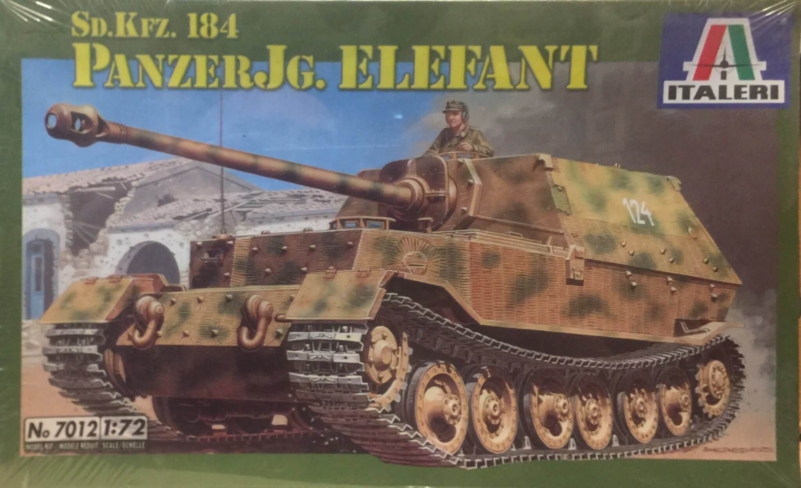 Italeri Sp.Kfz.184 PanzerJg. Elefant Ref 7012 Escala 1:72