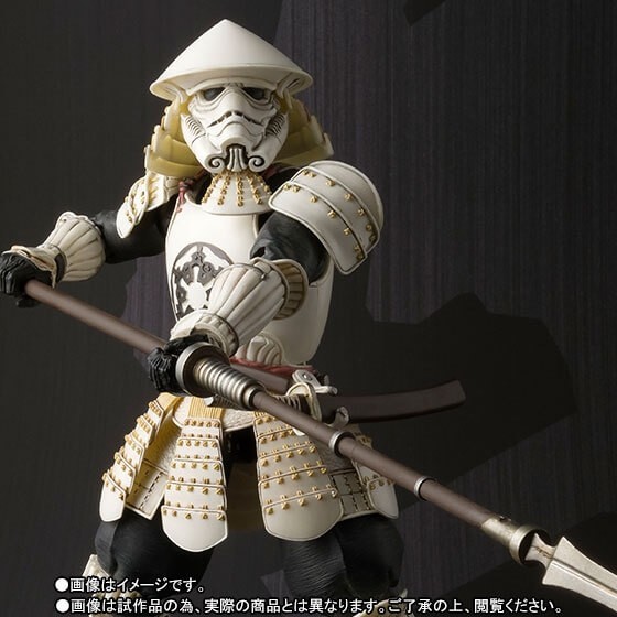 Samurai Yari Ashigaru Stormtrooper Star Wars Meisho Movie Realization Figura 18 cm