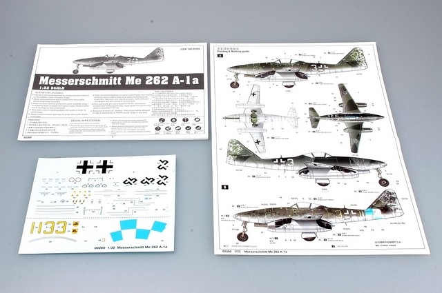 Trumpeter Messerschmitt Me 262 A-1a Heavy Armament Ref 02260 Escala 1-32