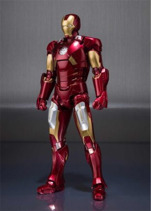 Iron Man MK-VII + Set Hall de Armadura Marvel S.H Figuarts Figura 15 cm