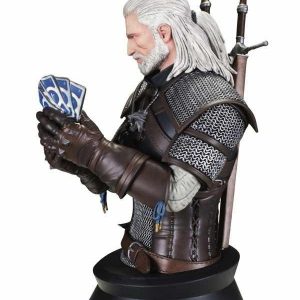 Geralt de Rivia Playing Gwent The Witcher 3 Busto