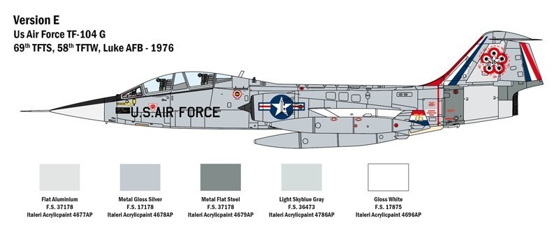Italeri Lockheed Martin TF-104 G Starfighter Ref 2509 Escala 1:32