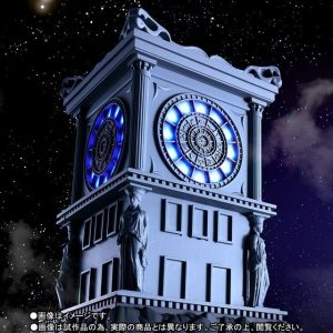 Torre Reloj Fuego Santuario Replica con Luz Saint Seiya Saint Cloth Myth