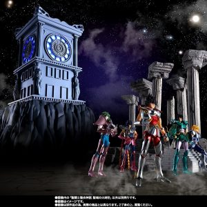 Torre Reloj Fuego Santuario Replica con Luz Saint Seiya Saint Cloth Myth