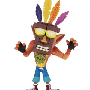 Crash Bandicoot Ultra Deluxe Figura 14 CM Scale Action Figure Crash With Aku Aku Mask