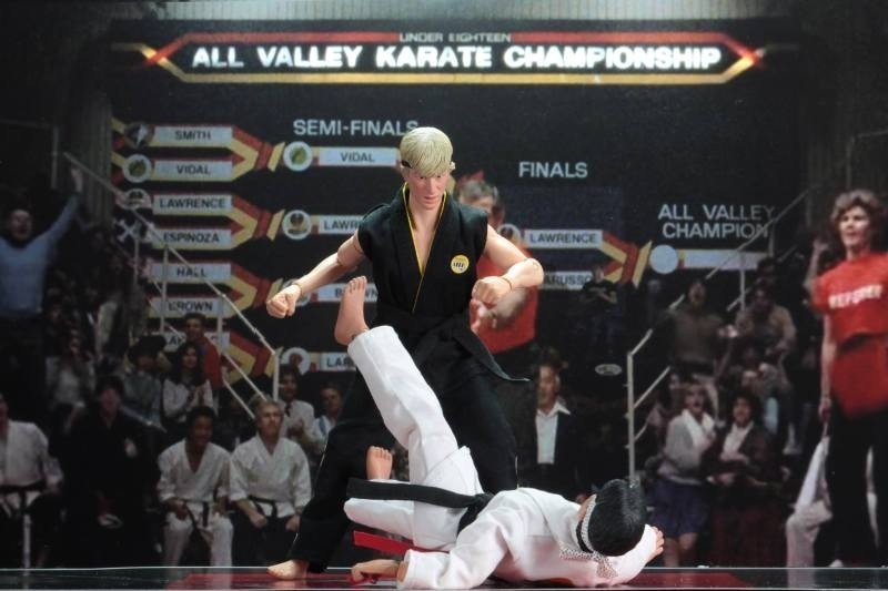 Karate Kid 1984 All-Valley Karate Championships Tournament Cloth 20 Cm Action Figure 2 Pack