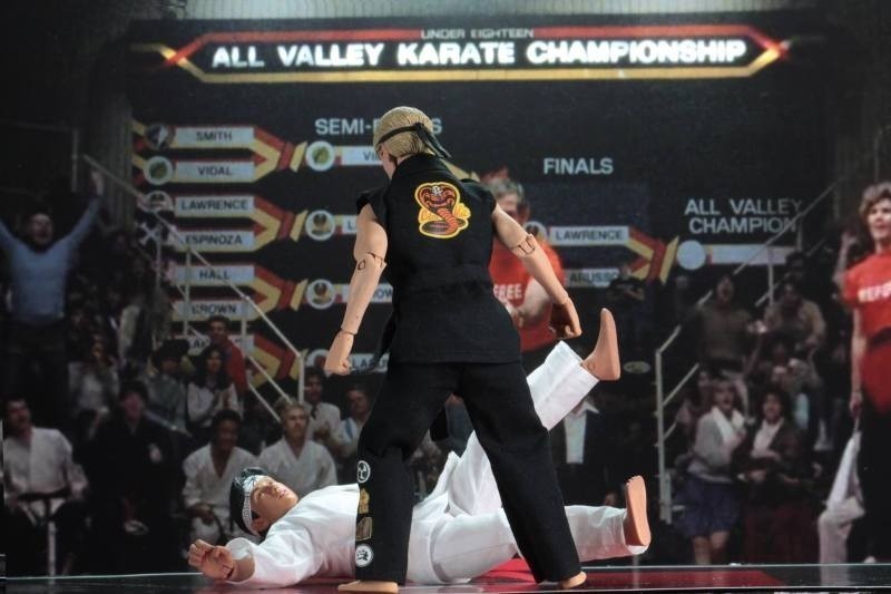 Karate Kid 1984 All-Valley Karate Championships Tournament Cloth 20 Cm Action Figure 2 Pack