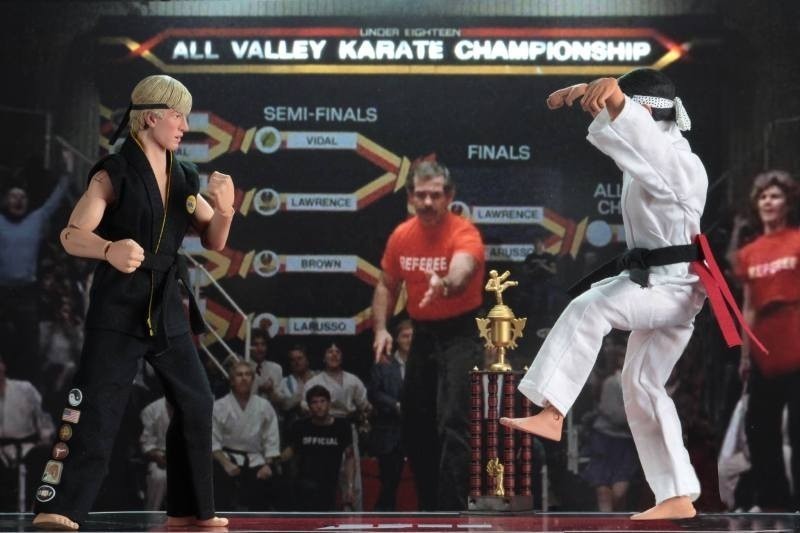 Karate Kid 1984 All-Valley Karate Championships Tournament Cloth 20 Cm Action Figure 2 Pack