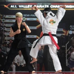 Karate Kid 1984 All-Valley Karate Championships Tournament Cloth 20 Cm Action Figure 2 Pack