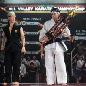 Karate Kid 1984 All-Valley Karate Championships Tournament Cloth 20 Cm Action Figure 2 Pack