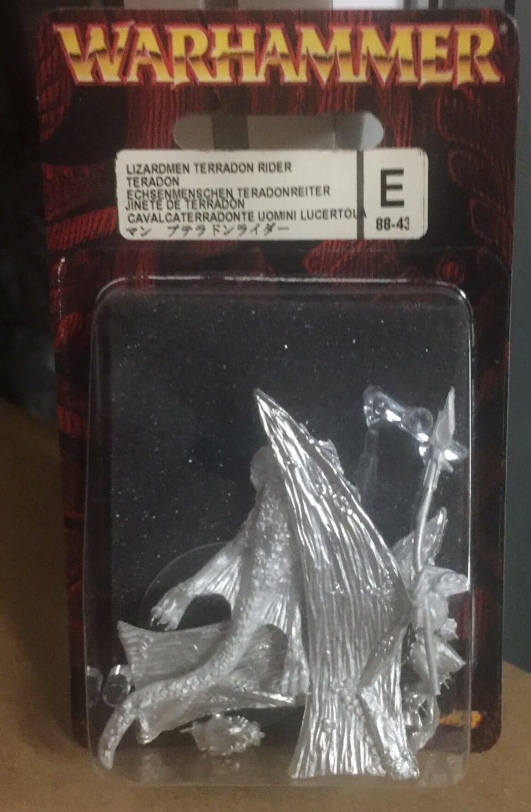 Warhammer Lizardmen Terradon Rider Ref 88-43