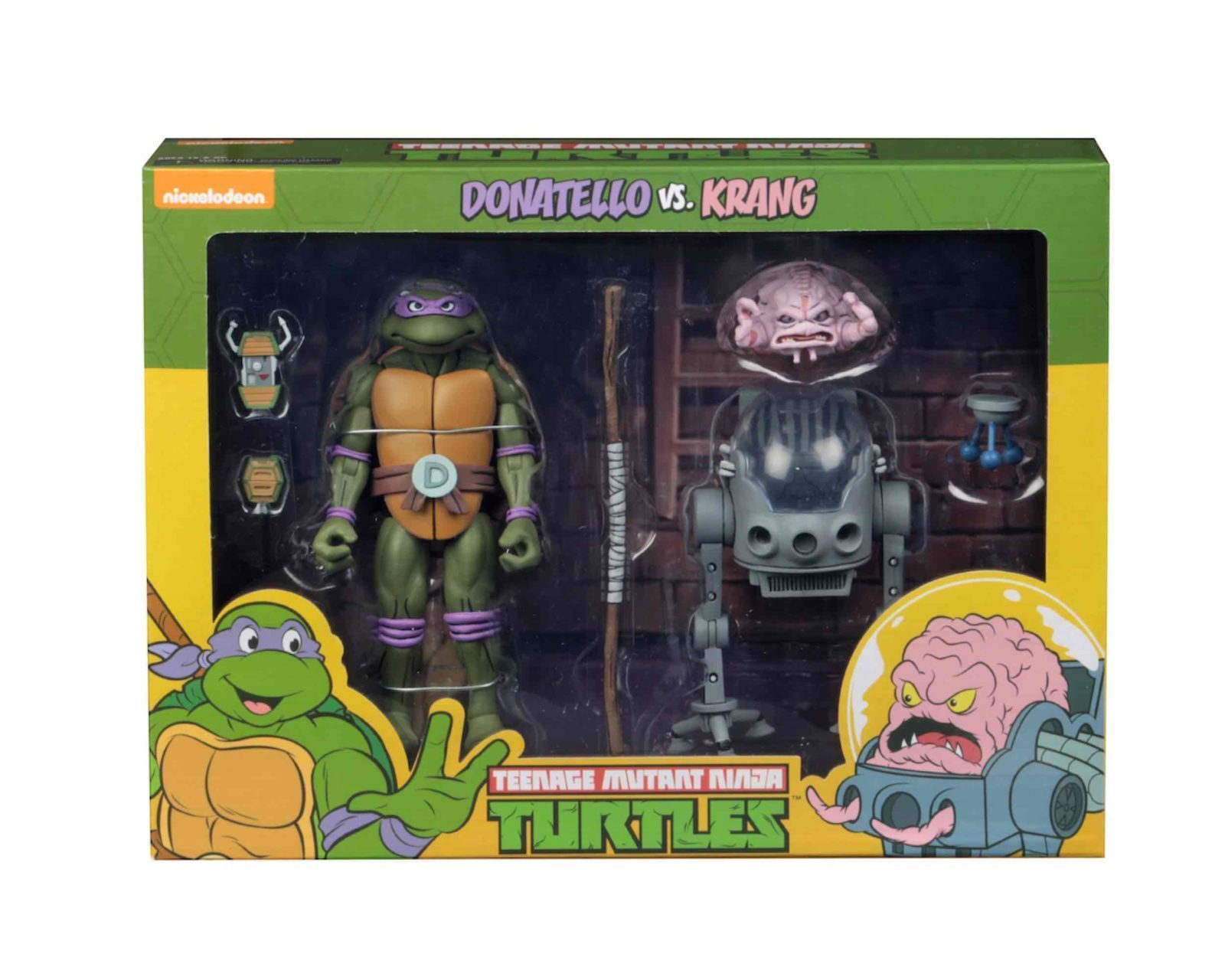 Donatello & Krang in Bubble Pack Scale Action Figure TMNT
