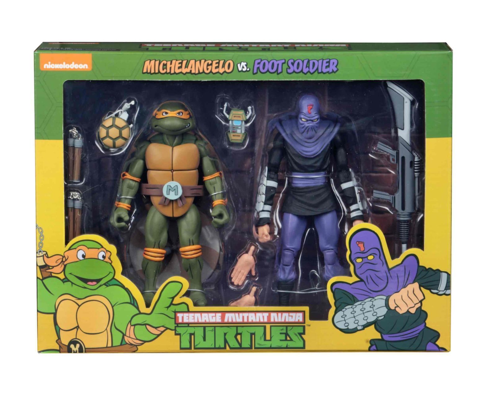 Michelangelo & Foot Soldier Pack Scale Action Figure TMNT