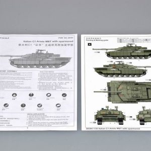Trumpeter Italian C1 Ariete MBT With Up Armored Ref 00394 Escala 1:35