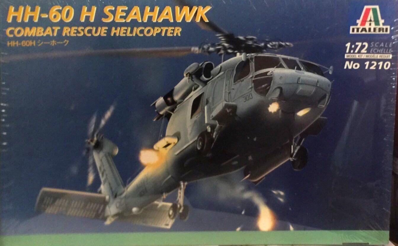 Italeri HH-60 H Seahawk Combat Rescue Helicopter Ref 1210 Escala 1:72