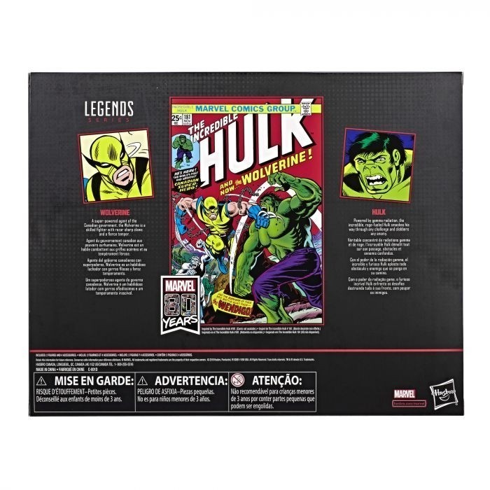 Marvel Legends 80TH Anniversary Set Wolverine + Hulk