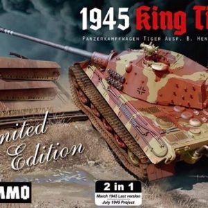 Ammo KING TIGER 2 en 1 Panzerkampfwagen Tiger Ausf. B. Torre Henschel