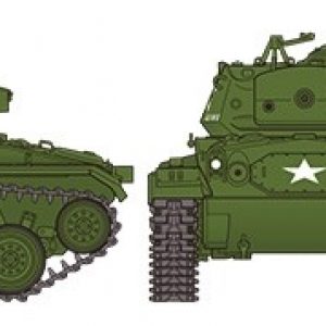 Tamiya M24 Chaffee U.S Light Tank Ref 37020