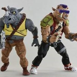 Rocksteady & Bebop Pack 2 Scale Action Figure TMNT Cartoon Series 2