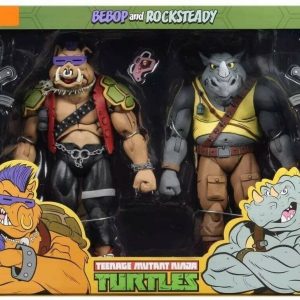 Rocksteady & Bebop Pack 2 Scale Action Figure TMNT Cartoon Series 2