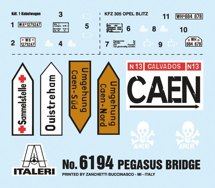 Italeri Pegasus Bridge D Day 75 Anniversary Battle Set