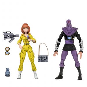 April O-Neil & Foot Soldier Pack 2 Scale Action Figure TMNT Cartoon Series 3