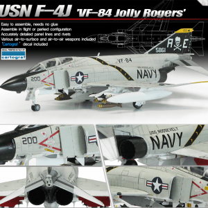 Academy USN F-4J VF-84 Jolly Rogers Ref 12529