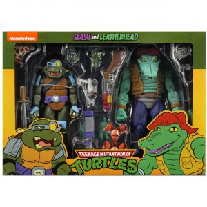 Leather Head & Slash Pack 2 Scale Action Figure TMNT Cartoon Series 3