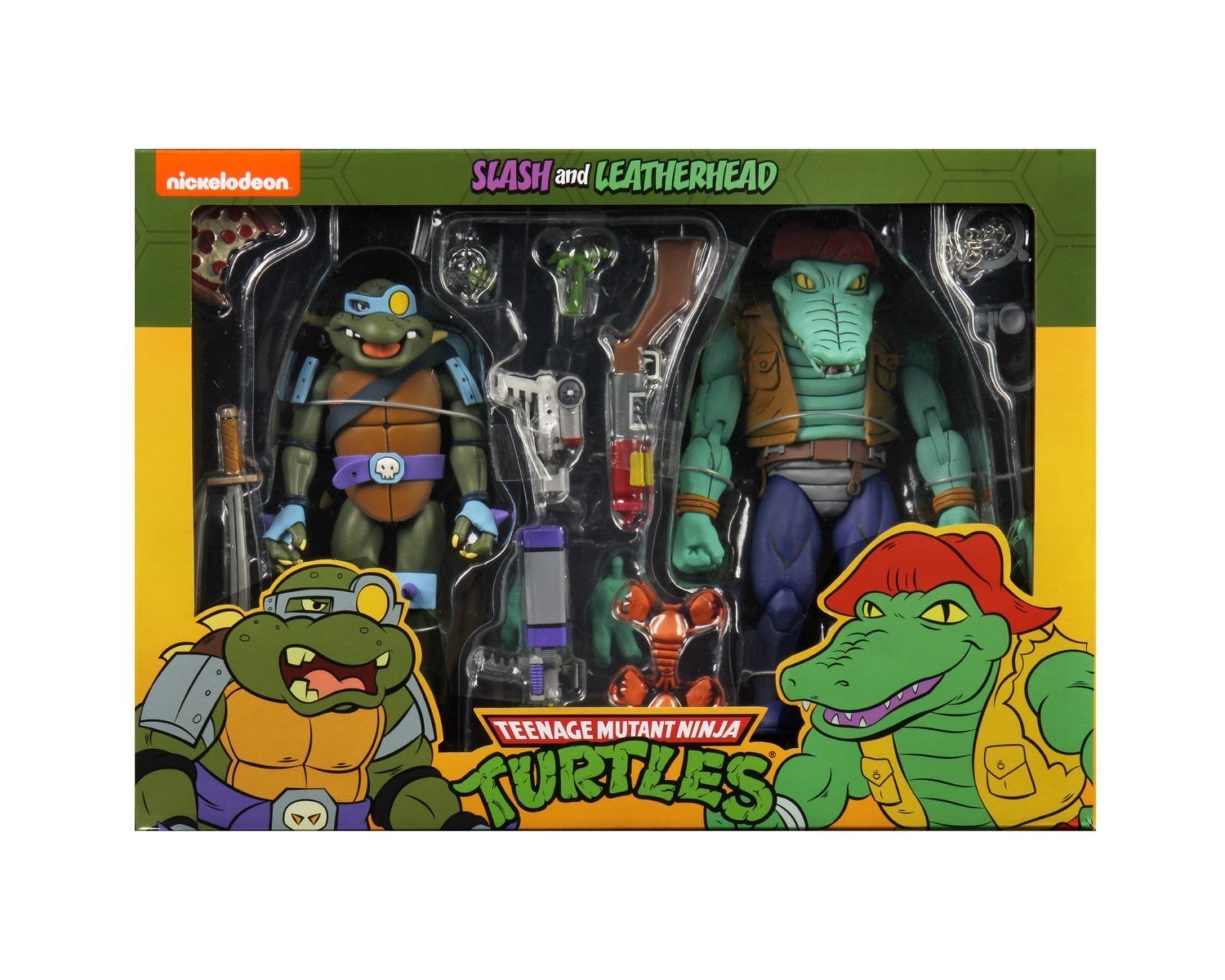 Leather Head & Slash Pack 2 Scale Action Figure TMNT Cartoon Series 3