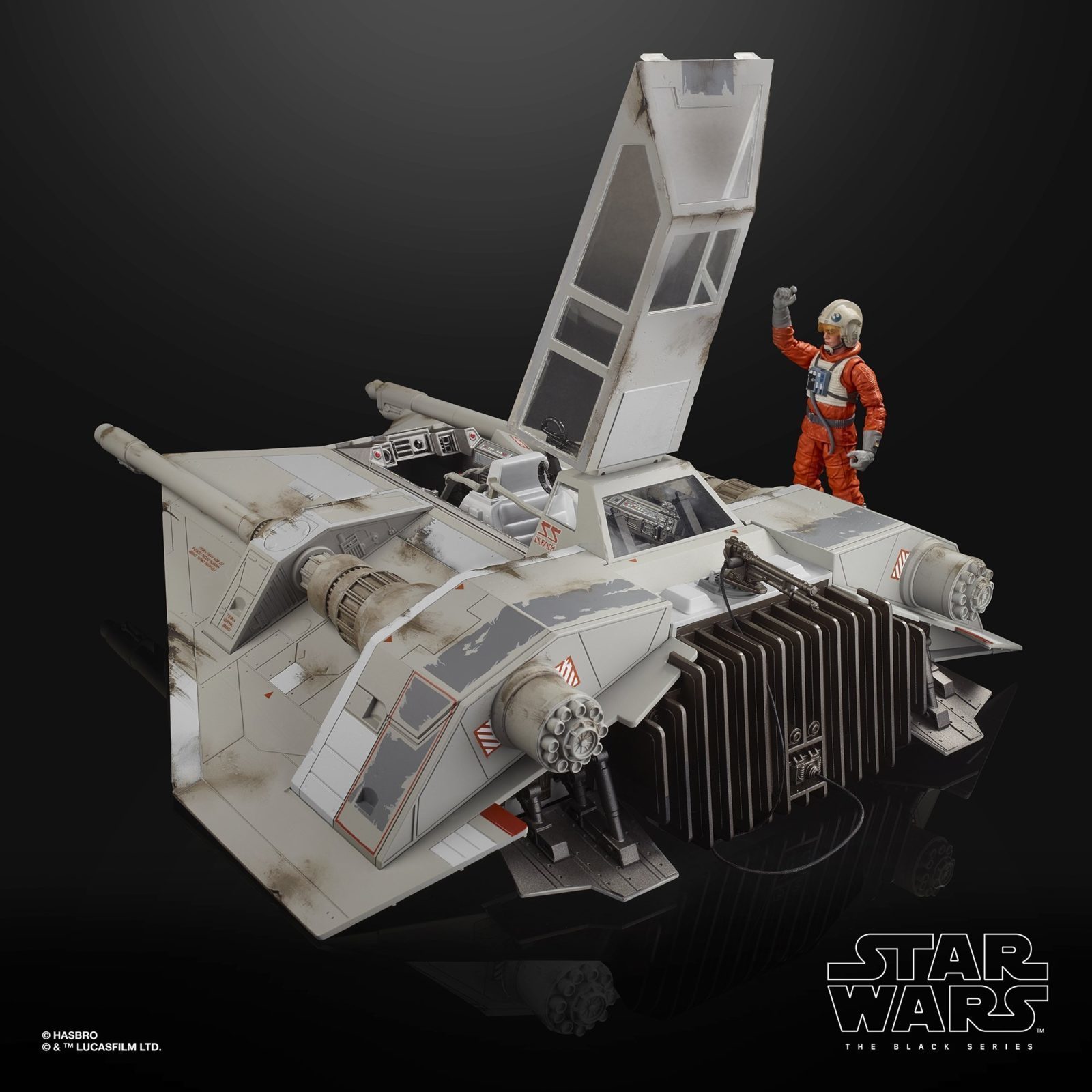 Star Wars The Black Series Snowspeeder Vehicle and Dak Ralter Replica The Empire Strikes Back
