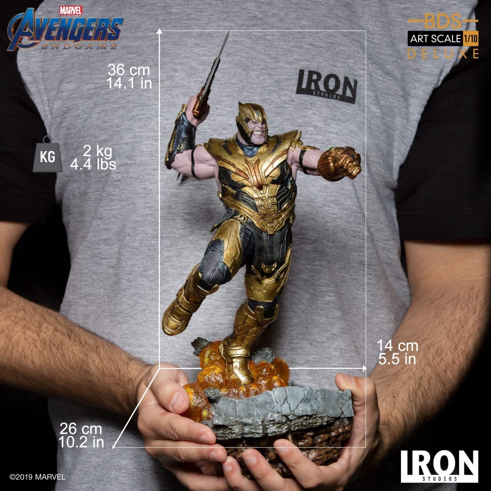 Iron Studios Thanos Deluxe Avengers Endgame BDS Art