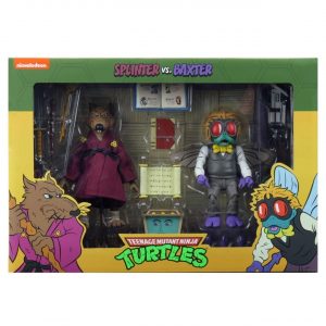 Splinter & Baxter Stockman Pack 2 Scale Action Figure TMNT Cartoon