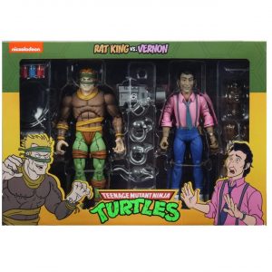 Rat King & Vernon Pack 2 Scale Action Figure TMNT Cartoon