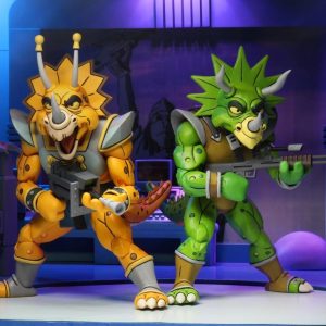 Zorax and Zork Pack Scale Action Figure TMNT Cartoon