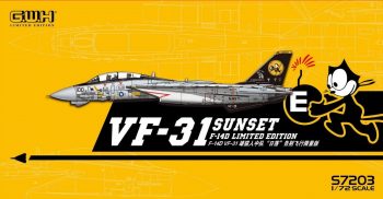 G.M.H US Navy F-14D VF-31 Sunset Farewell Flight /w special Decal