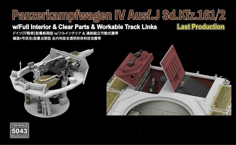 RFM Pz.Kpfw.IV Ausf. J Last Production with Full Interior & Clear Parts & Workable Track Link