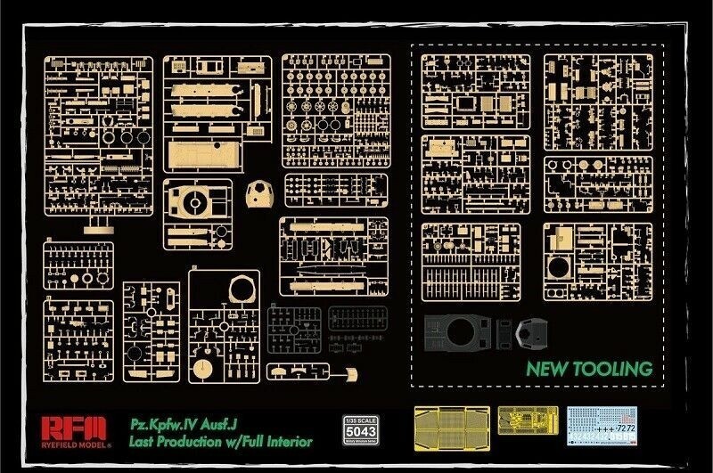 RFM Pz.Kpfw.IV Ausf. J Last Production with Full Interior & Clear Parts & Workable Track Link