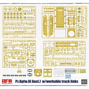 RFM Pz.KPfw.III Ausf.J W/Workable Track Links Ref 5070