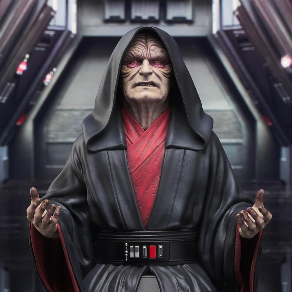 Star Wars Rise of Skywalker Emperor Palpatine Mini Bust Scale 1/6