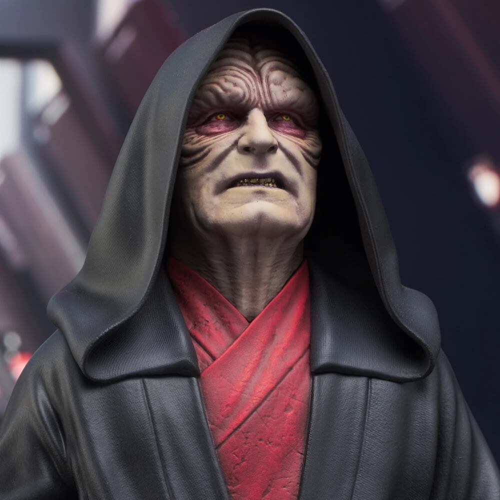 Star Wars Rise of Skywalker Emperor Palpatine Mini Bust Scale 1/6