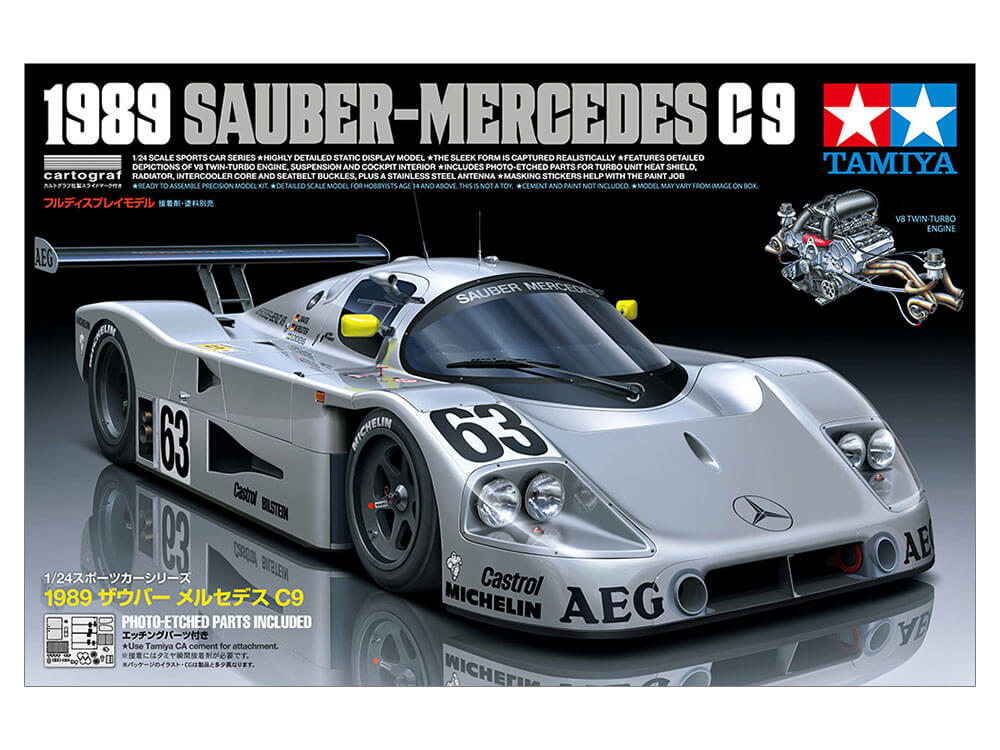 Tamiya 1989 Sauber-Mercedes C9 Ref 24359 Scale 1:24