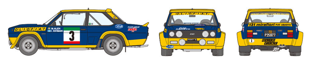 Tamiya Fiat 131 Abarth Rally Olio Fiat Ref 20069 Escala 1:20