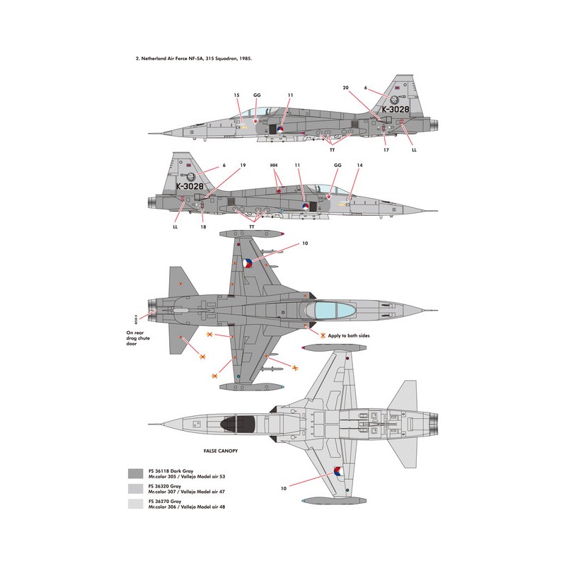 Kinetic NF-5A Freedom Fighter Ref K48110 - EndormoonStore