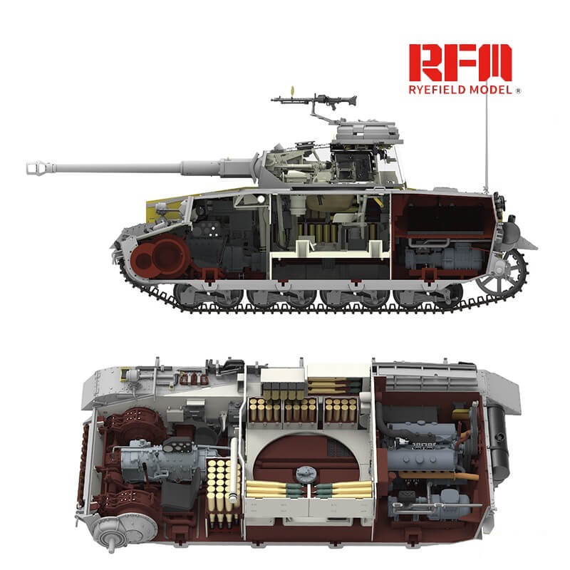 RFM Pz.kpfw.IV Ausf.G/H 2 in 1 with full interior Ref 5055