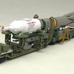 Soyuz Rocket & Transport Train Moderoid Model Kit Scale 1/150